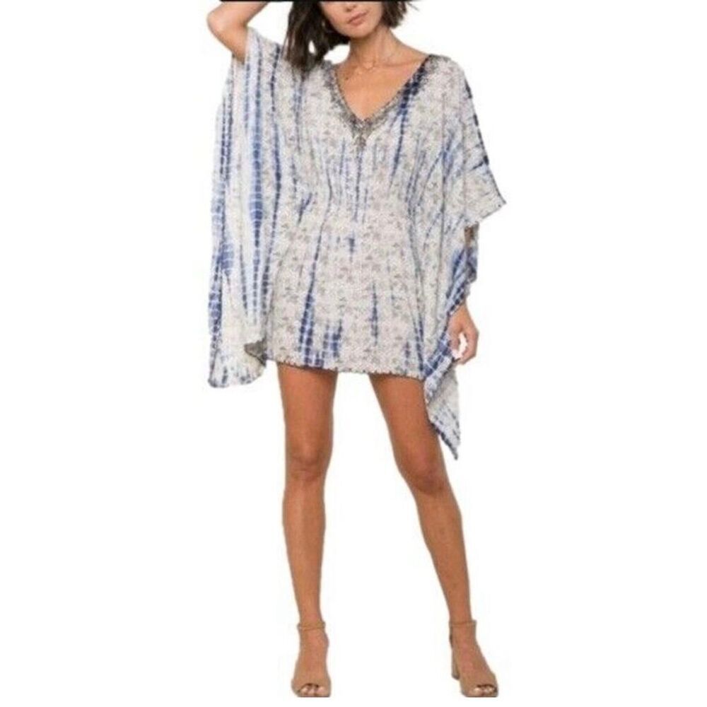RAGA Cyprus Shore tunic tie-dye XS oversized boho beachy coverup hippie
